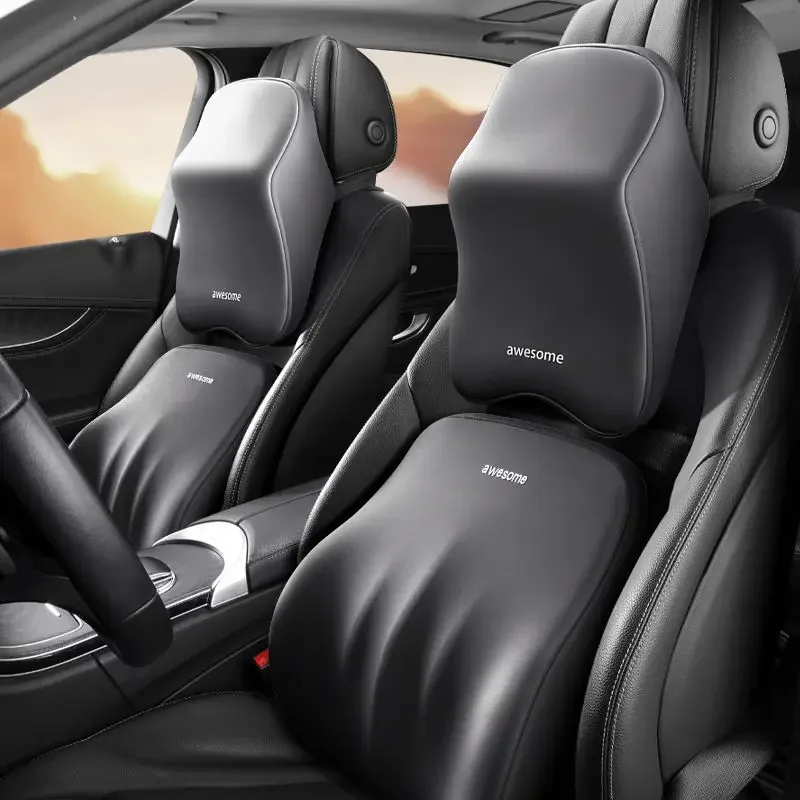 NEW Car Lumbar Back Support He - Memory Foam Car Neck Pillow Lumbar Support recension och pris