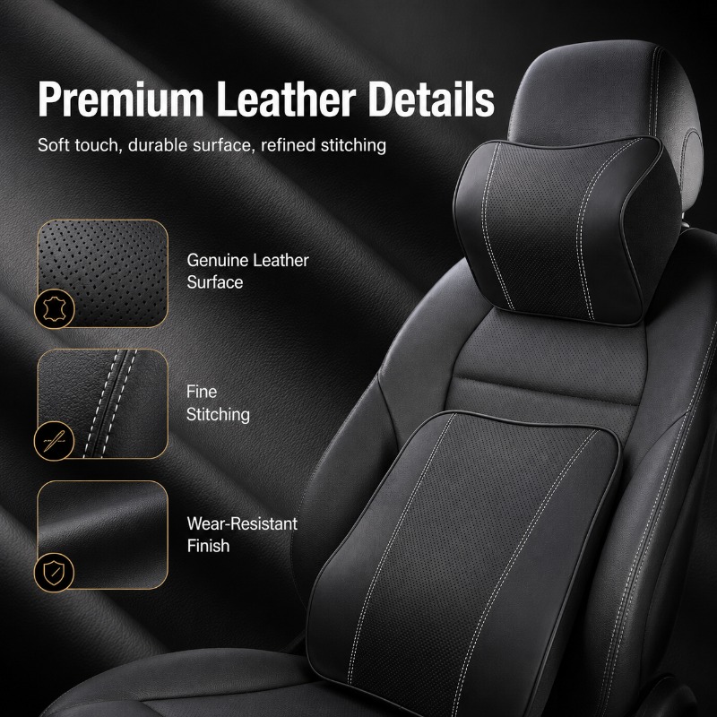 Memory Foam Car Neck Pillow Lu - Memory Foam Car Neck Pillow Lumbar Support recension och pris