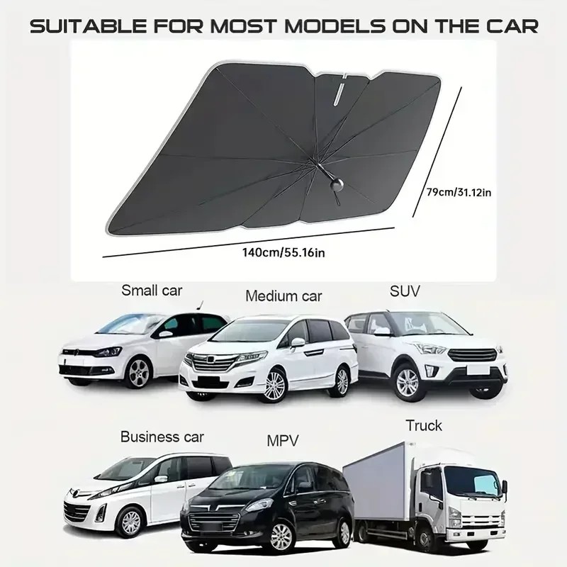 Car Sunshade Windshield Umbrel - Car Sunshade Windshield Umbrella Foldable recension och pris