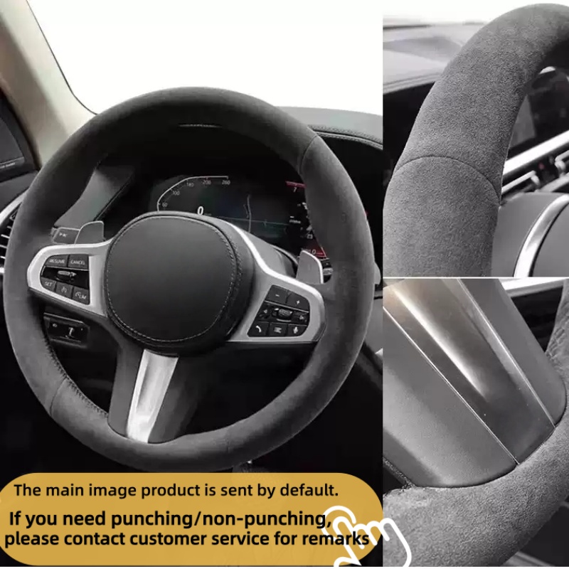 Customiz Anti-Slip Leather Sue - Car Steering Wheel Cover Anti Slip Breathable recension och pris