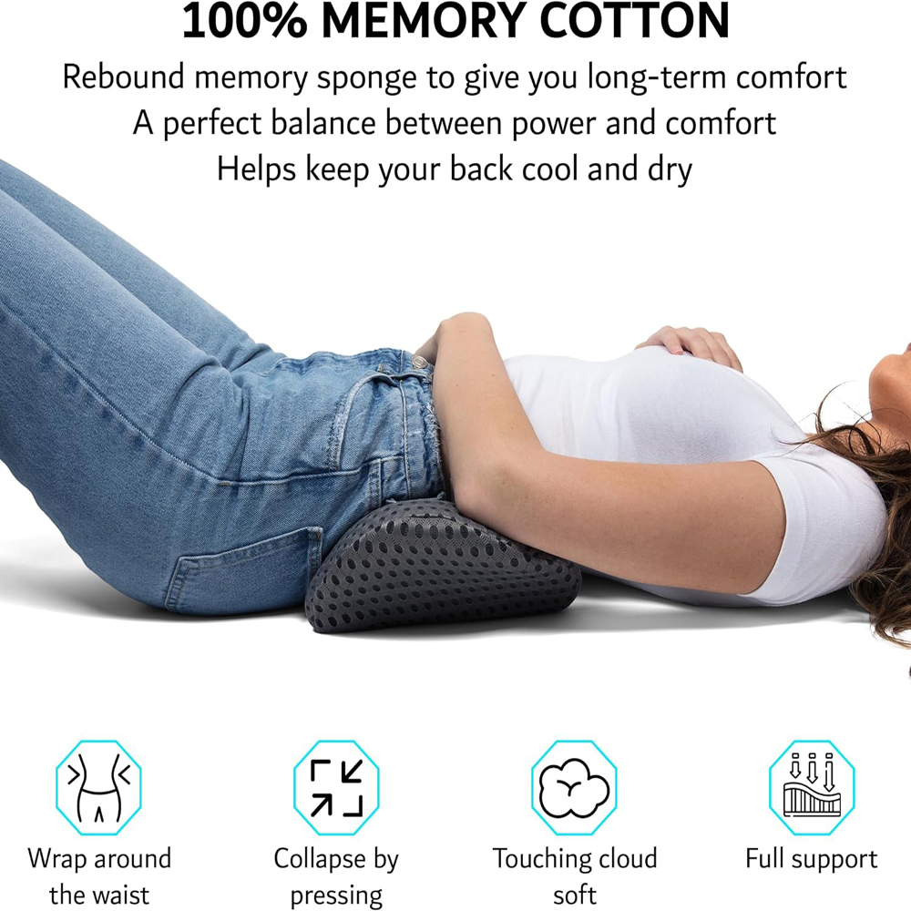 Breathable Memory Cushion Inte - Memory Foam Car Neck Pillow Lumbar Support recension och pris