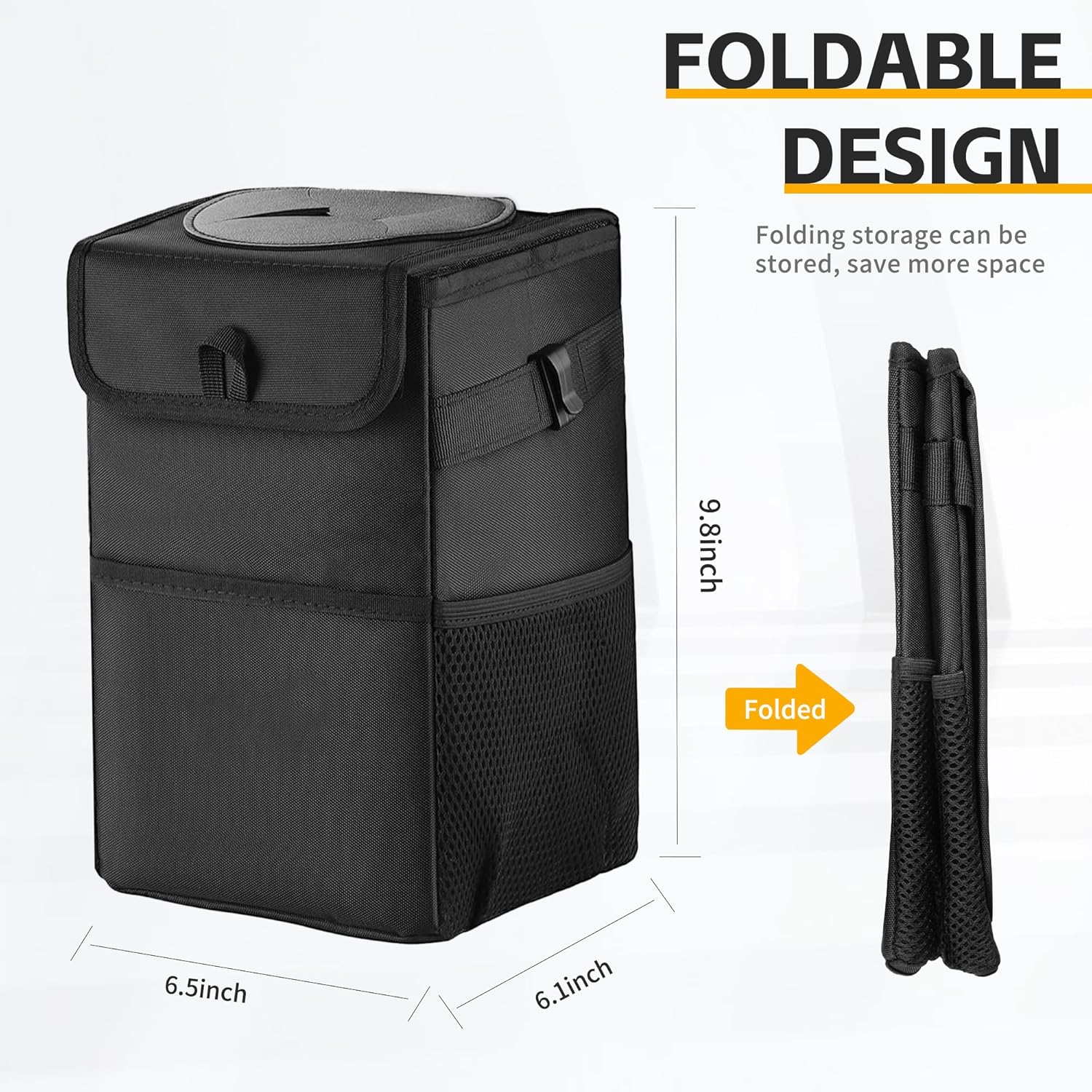 3-in-1 Car Trash Can with Lid  - Waterproof Car Trash Can With Lid recension och pris