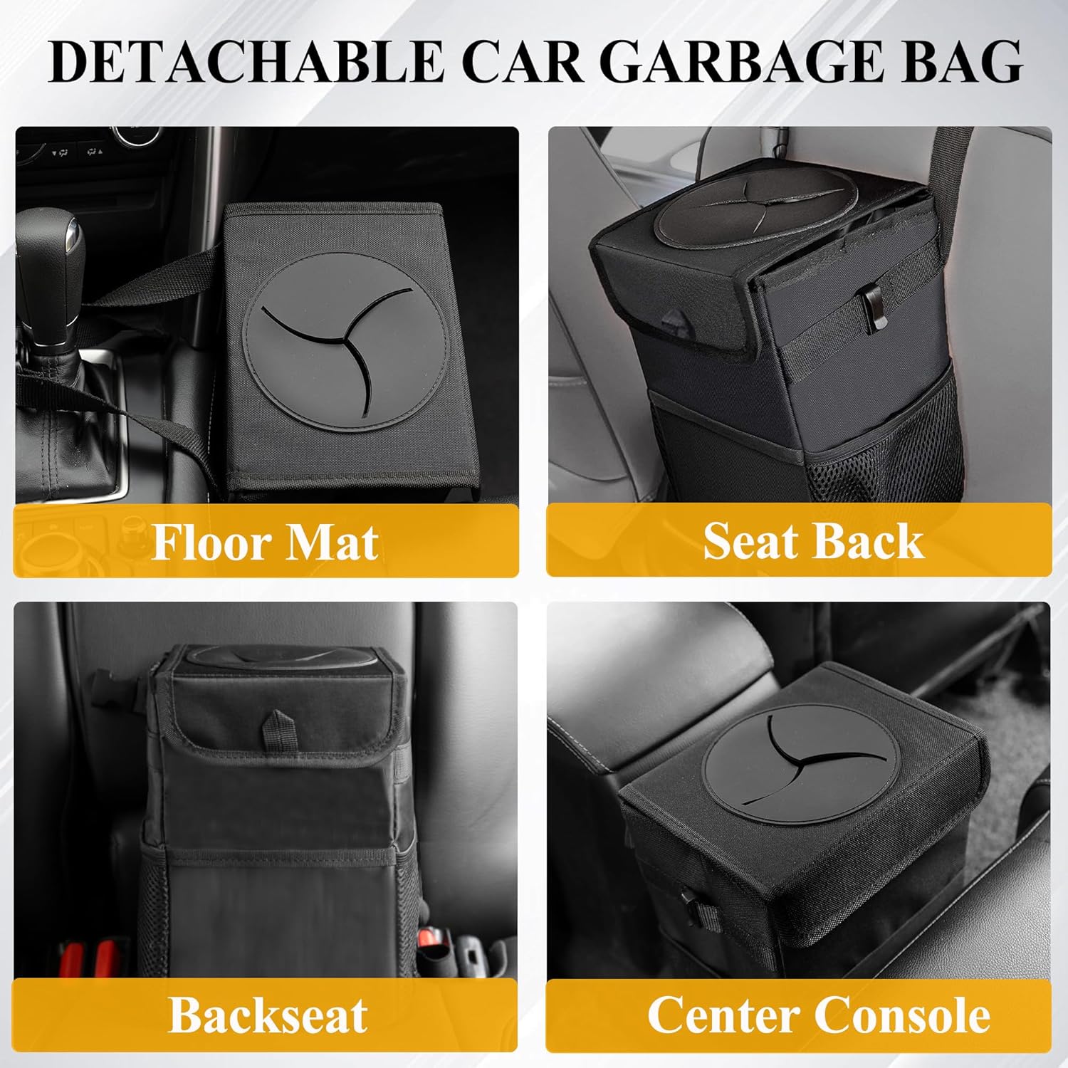 3-in-1 Car Trash Can with Lid  - Waterproof Car Trash Can With Lid recension och pris
