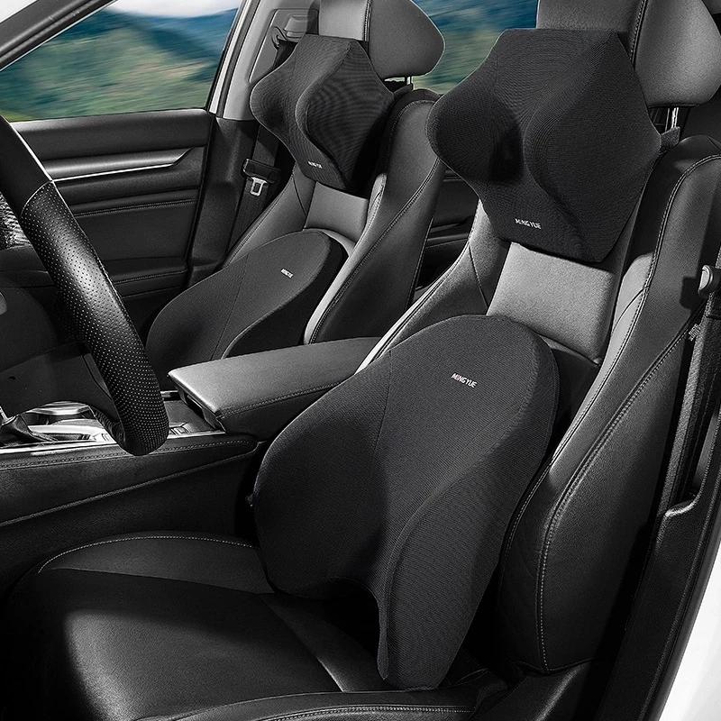Car Lumbar Support Headrest Ne - Memory Foam Car Neck Pillow Lumbar Support recension och pris